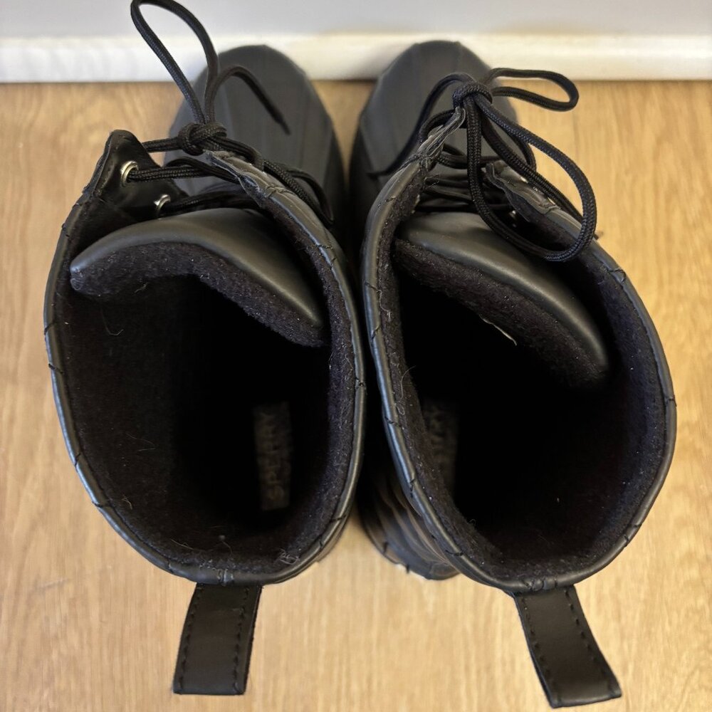 Moving Sale! Sperry Top-Sider Black Gosling Duck Boots - Picture 5 of 7